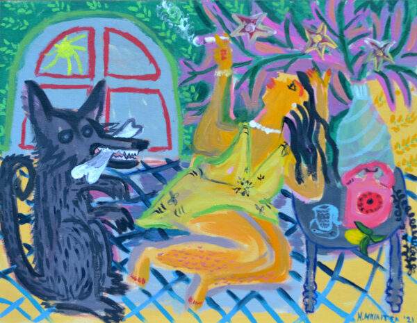 The woman with the Dog